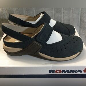 Romika Blue Milla 133 Clogs EU 37 US 6 to 6.5